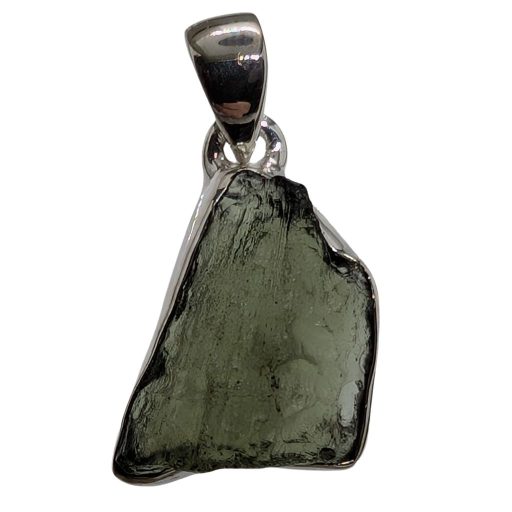 Pendente in moldavite a forma irregolare     MOLP03