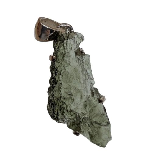 Pendente in moldavite a forma irregolare    MOLP05