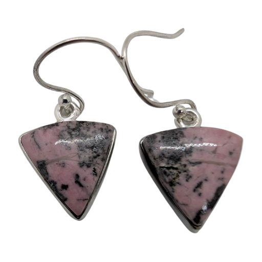 Orecchini in rodonite a forma irregolare    RODEA02