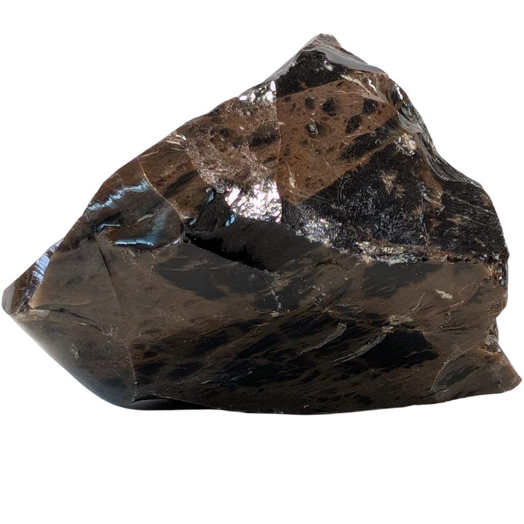 Bellissimo pezzo di ossidiana a forma irregolare 1 Bellissimo pezzo di ossidiana