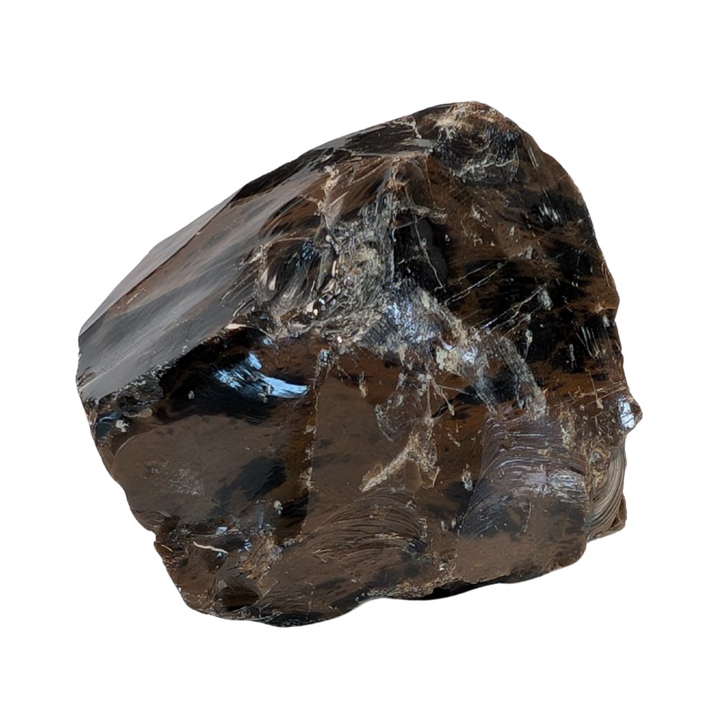 Bellissimo pezzo di ossidiana a forma irregolare 2 Bellissimo pezzo di ossidiana