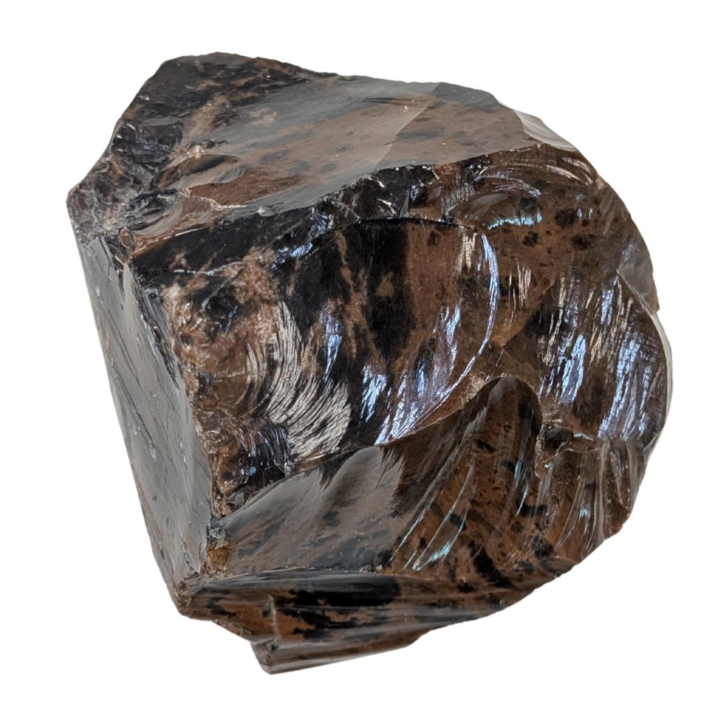Bellissimo pezzo di ossidiana a forma irregolare 4 Bellissimo pezzo di ossidiana