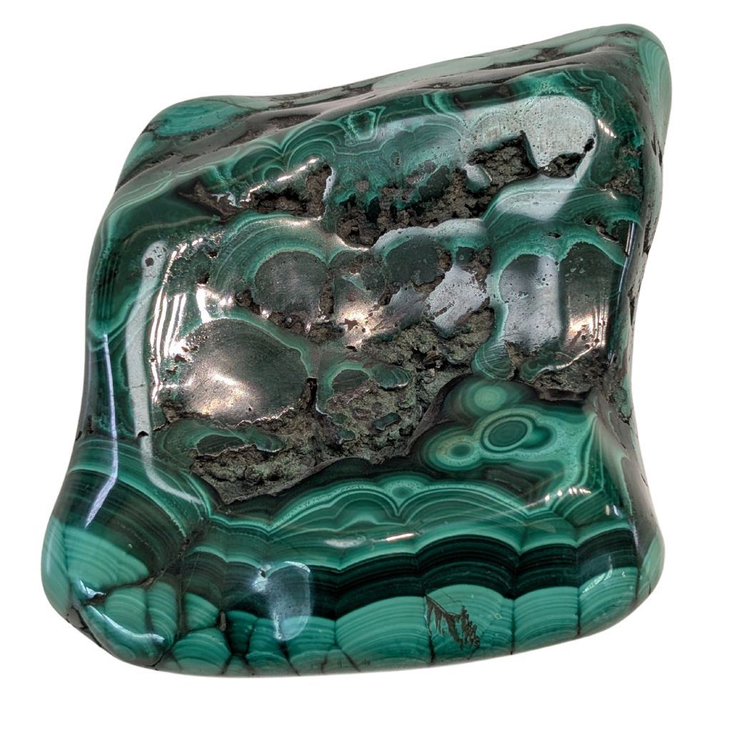 Bellissimo pezzo di Malachite levigato 2 Bellissimo pezzo di malachite