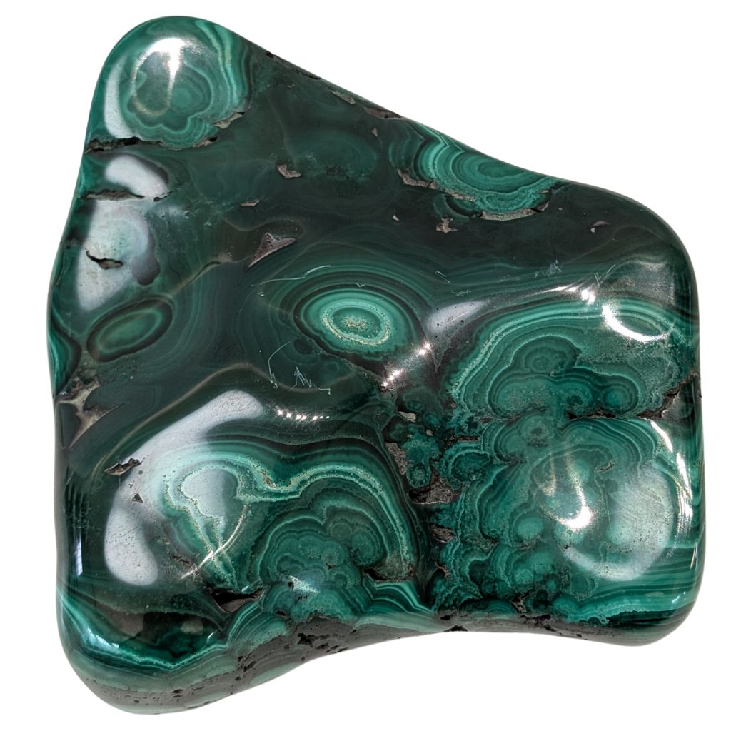 Bellissimo pezzo di Malachite levigato 1 Bellissimo pezzo di malachite
