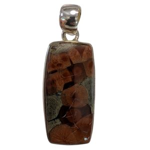 Pendente in ossidiana peanut