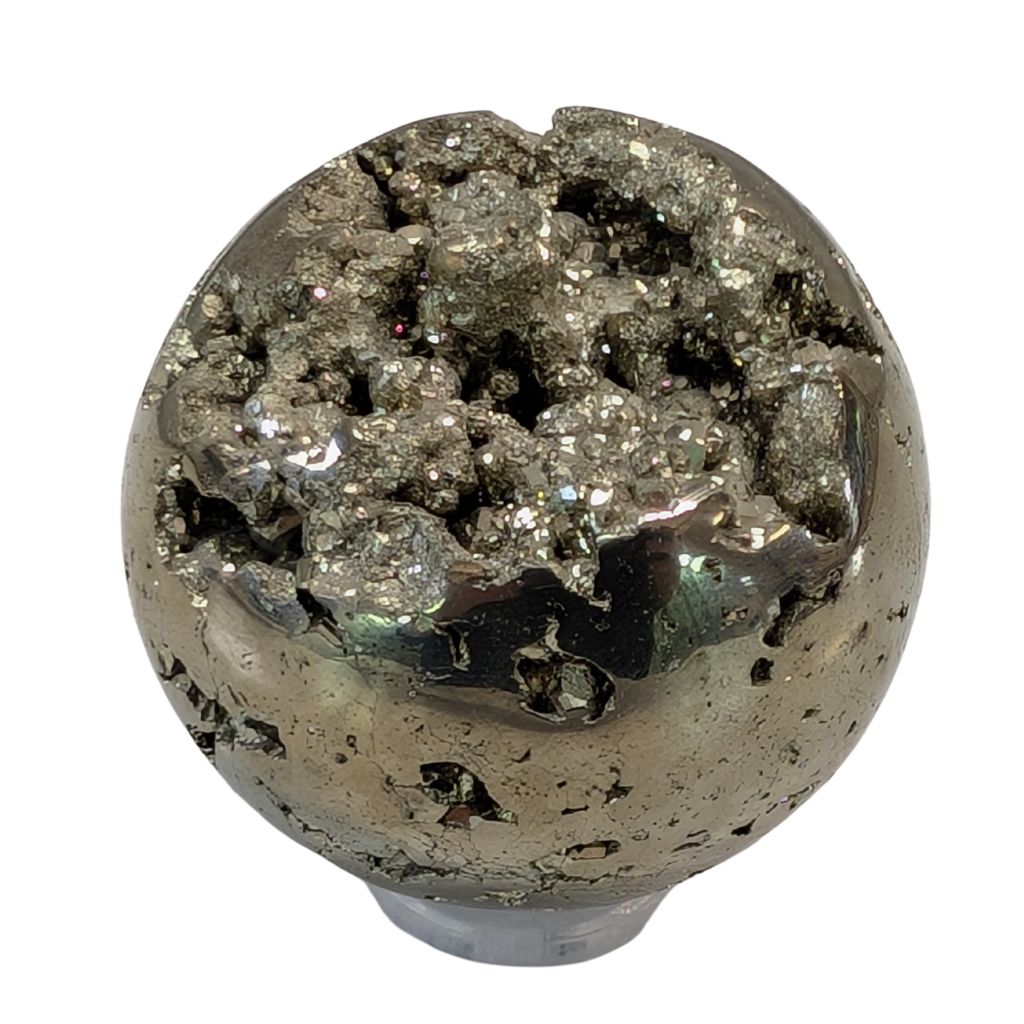 Splendida sfera di pirite 4 sfera in pirite
