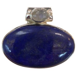 Pendente in lapis lazulis ovale