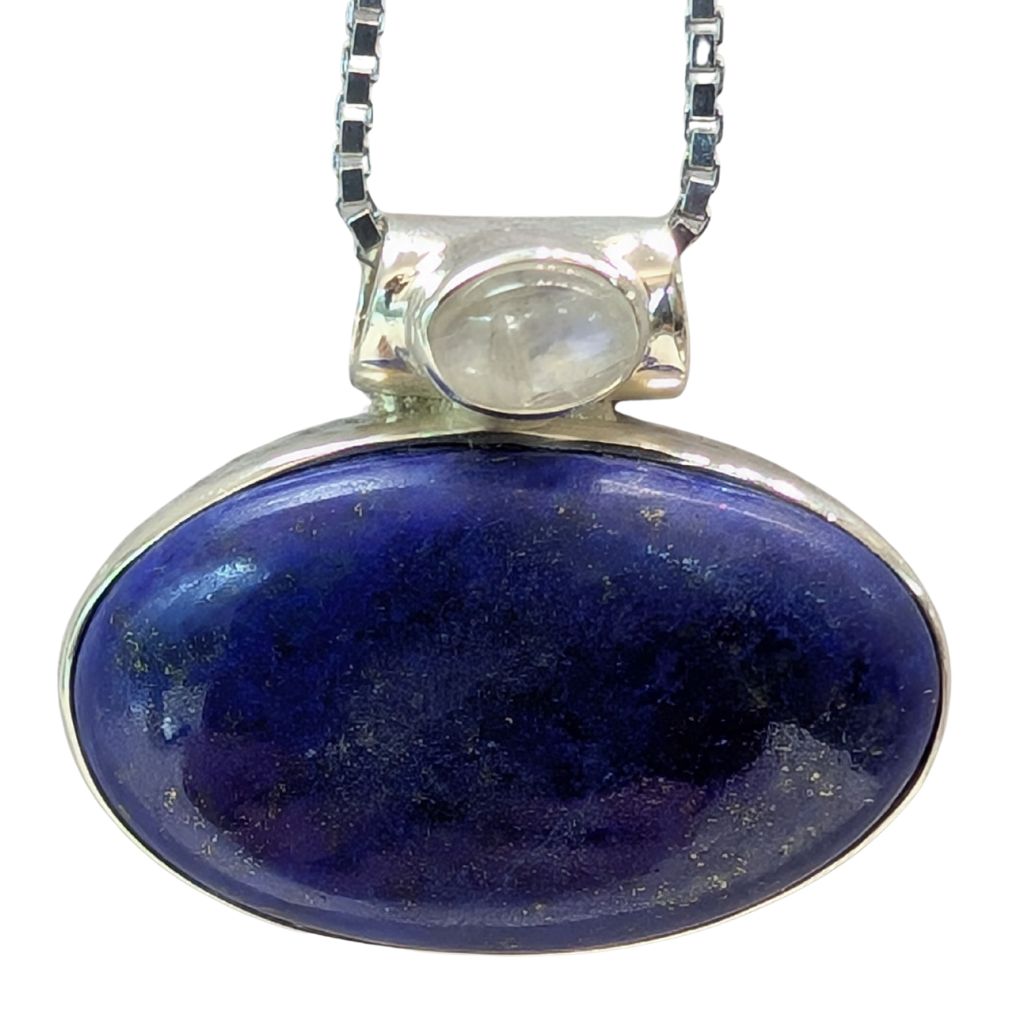 Pendente in lapis lazulis ovale LLP19 2 Pendente in lapis lazulis ovale LLP19 - immagine 2