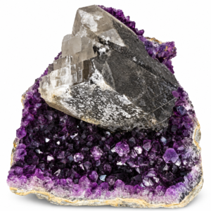 Drusa Ametista con Calcite