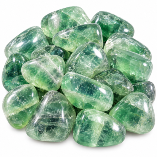 Fluorite Verde Burattata Naturale