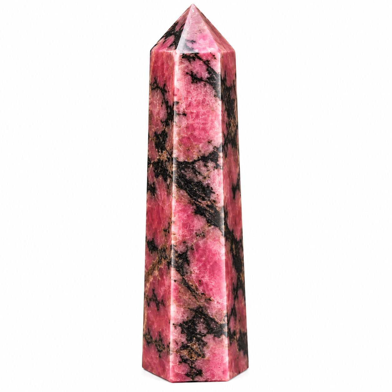 Obelisco in Rodonite 1 Obelisco in Rodonite