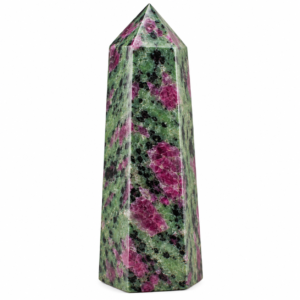 Obelisco in Ruby Zoisite