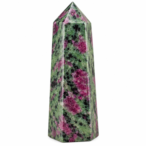 Obelisco in Ruby Zoisite