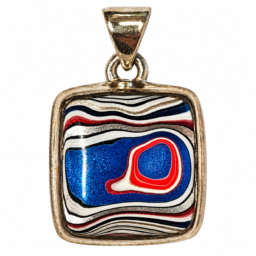 Pendente in fordite a forma quadrata FORPE04