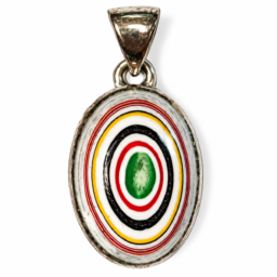 Pendente in fordite a forma ovale FORPE07