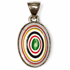Pendente in fordite a forma ovale FORPE07