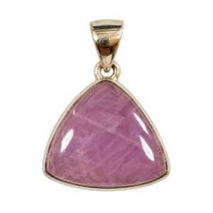 Pendente a triangolo in Kunzite