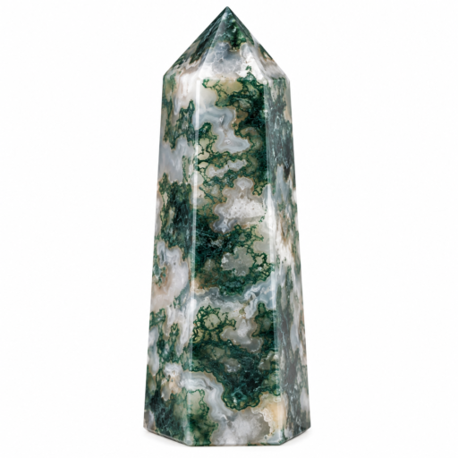 Obelisco in Moss Agate