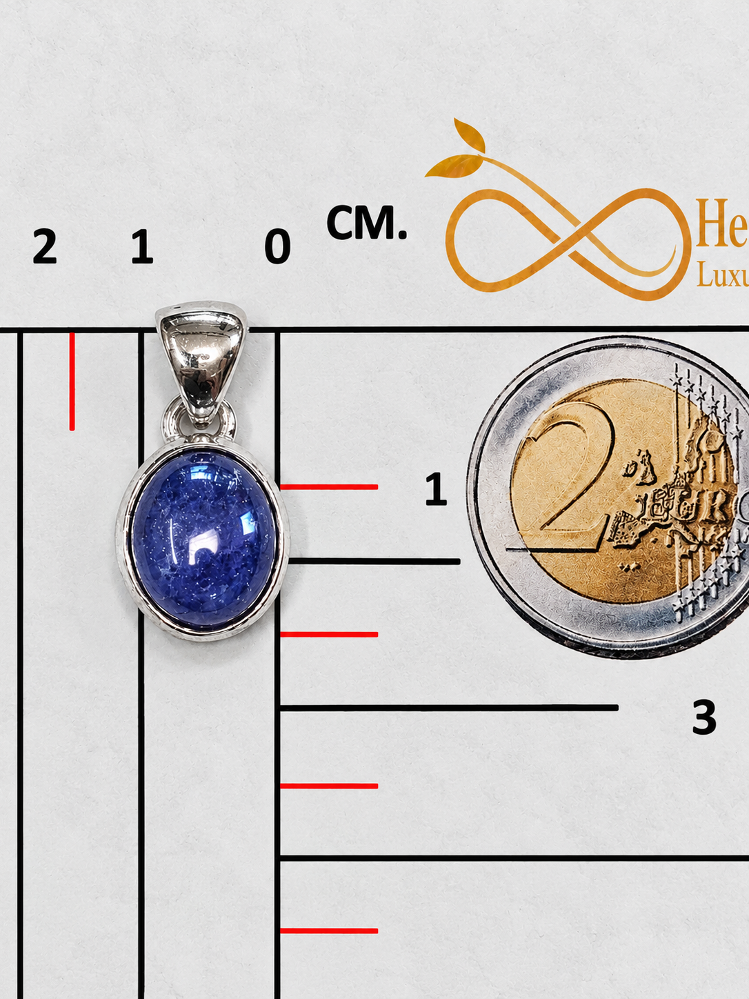 Pendente in Tanzanite ovale 2 Pendente in Tanzanite ovale - immagine 2